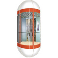 Semicircular acrylic  colorful glass Capsule passenger elevator  cabin lift